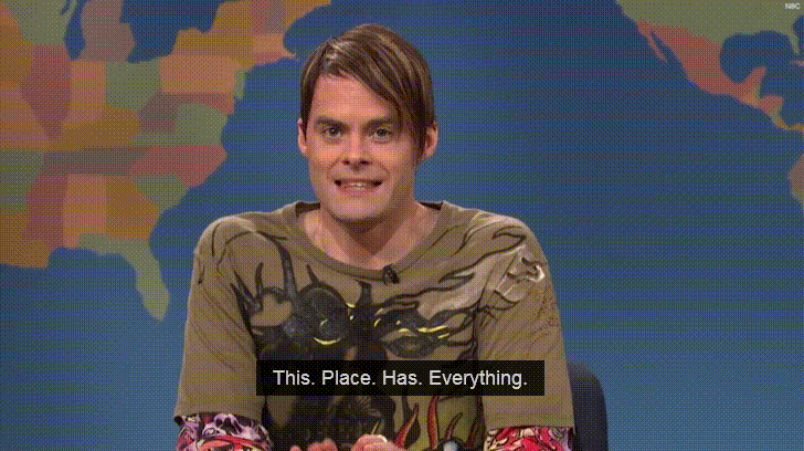 gif of stefon from snl saying this place has everything